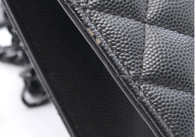 Saint Laurent Envelope Medium Chain shoulder bag Leather Black