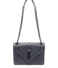 Saint Laurent Envelope Medium Chain shoulder bag Leather Black