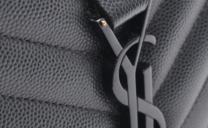 Saint Laurent Envelope Medium Chain shoulder bag Leather Black